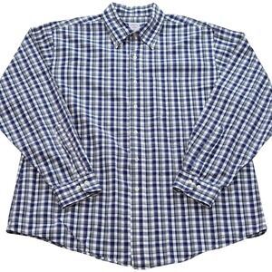 Brooks Brothers XL Mens Long‎ Sleeve Button Down Plaid Checkered Shirt